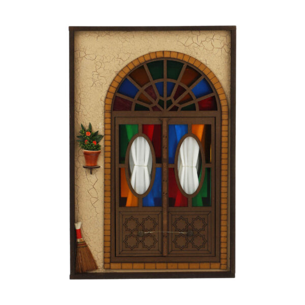 Handgefertigter persischer Holz-Wand-Schlüsselhalter mit traditionellem Cottage-Design