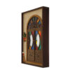 Handgefertigter persischer Holz-Wand-Schlüsselhalter mit traditionellem Cottage-Design