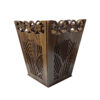 Holz-Abfalleimer- und Taschentuchbox-Set – Blatt-Design