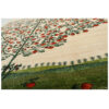 Persischer Gabbeh-Wollteppich handgewebt in Shiraz Baum