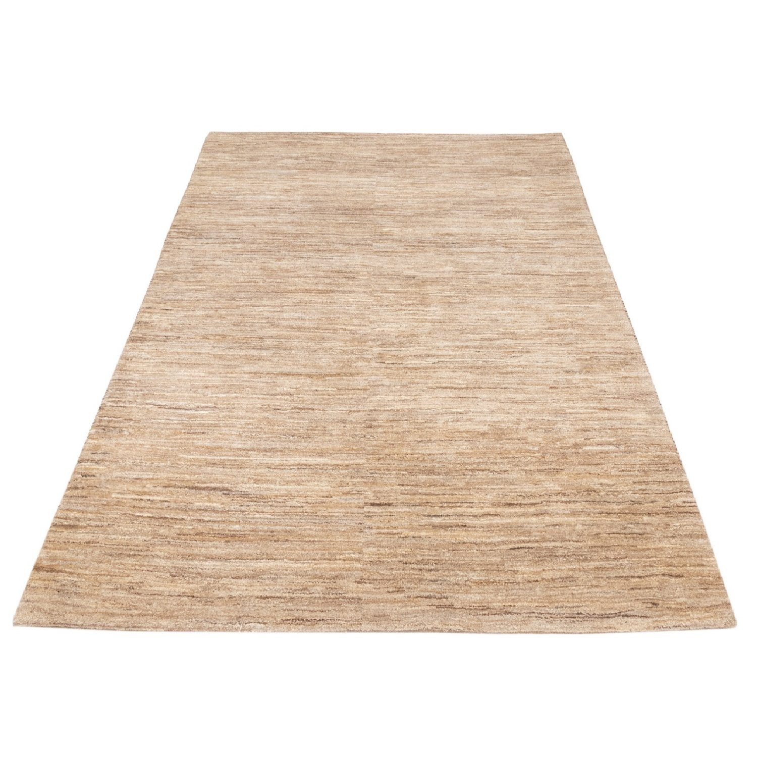 Authentischer persischer Gabbeh-Wollteppich handgewebt in Fars creme