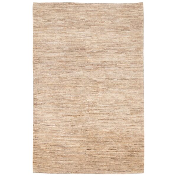 Authentischer persischer Gabbeh-Wollteppich handgewebt in Fars creme