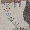 Authentischer persischer Gabbeh-Wollteppich handgewebt in Fars Baum-Motive