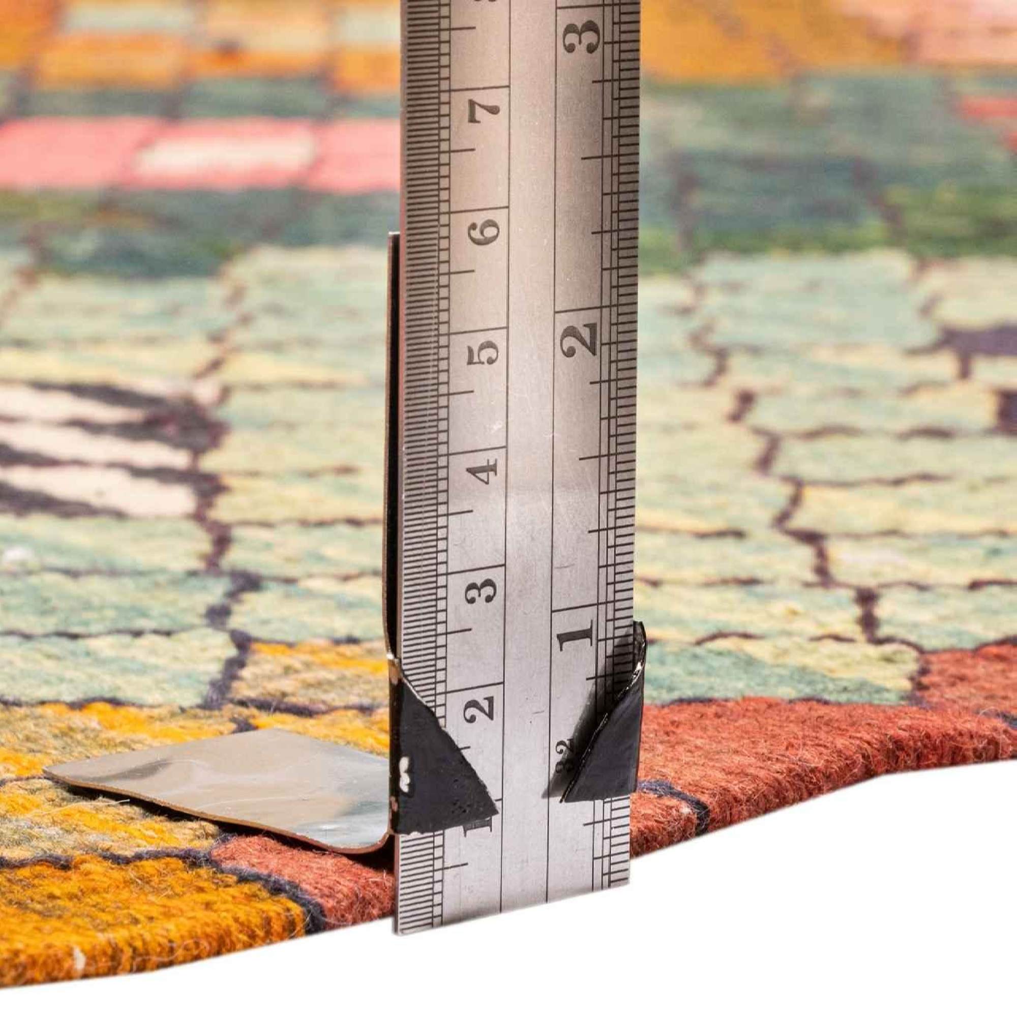 Authentischer persischer Woll Kelim Teppich handgewebt in Bijar geometrisch