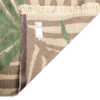 Authentischer persischer Woll Kelim Teppich handgewebt in Kerman Palmenblatt cremefarben