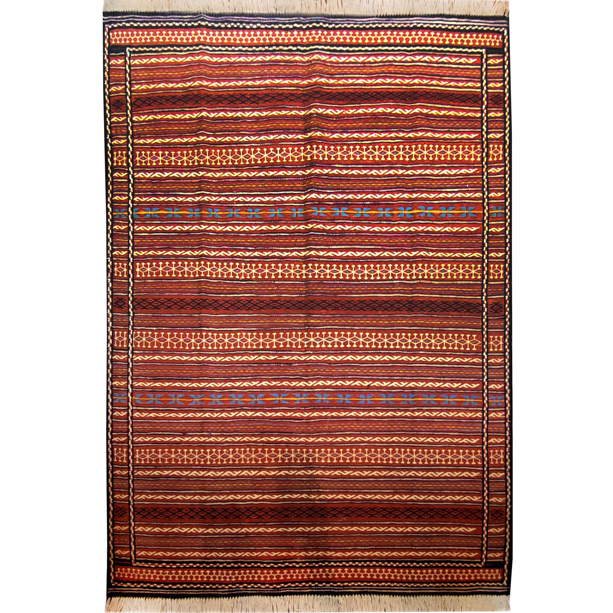 Echte Persische Woll Kelim Teppich handgewebt in Tabriz tribal