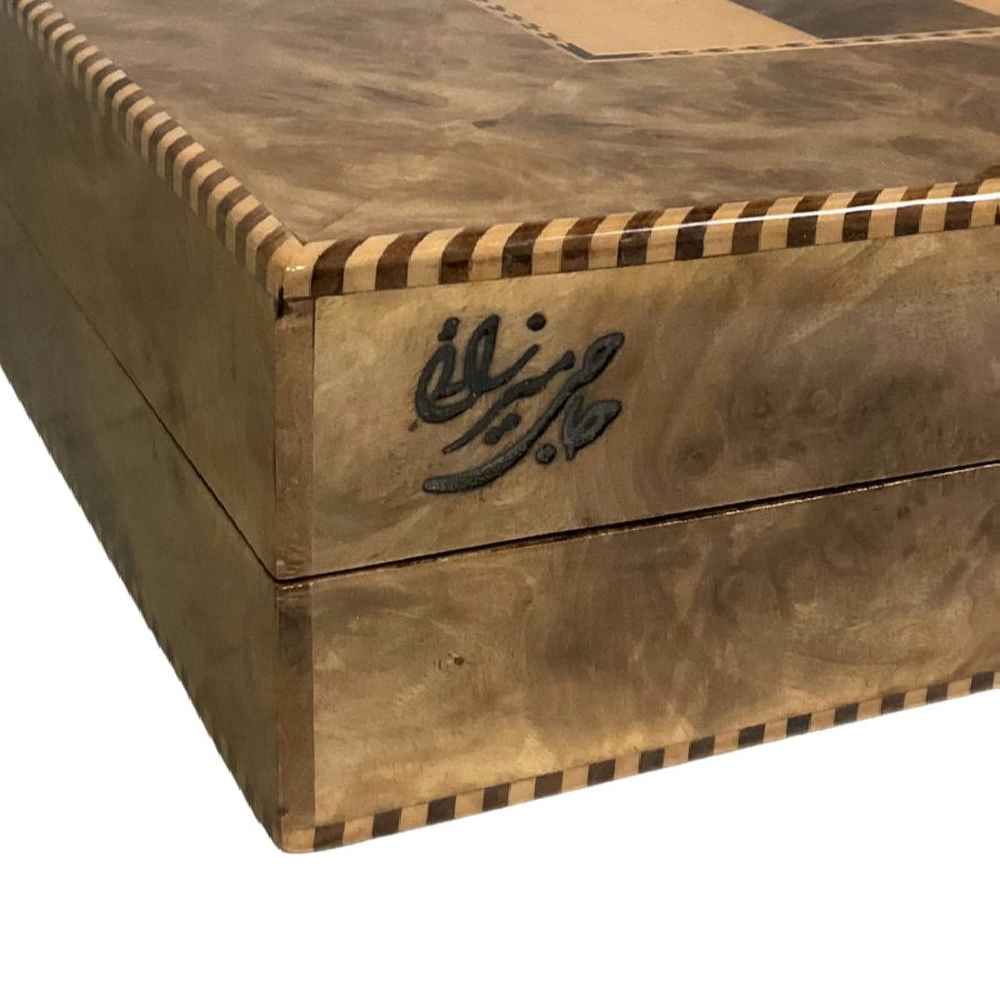 Backgammon- & Schachbrett Handgefertigt aus Walnussholz Mina