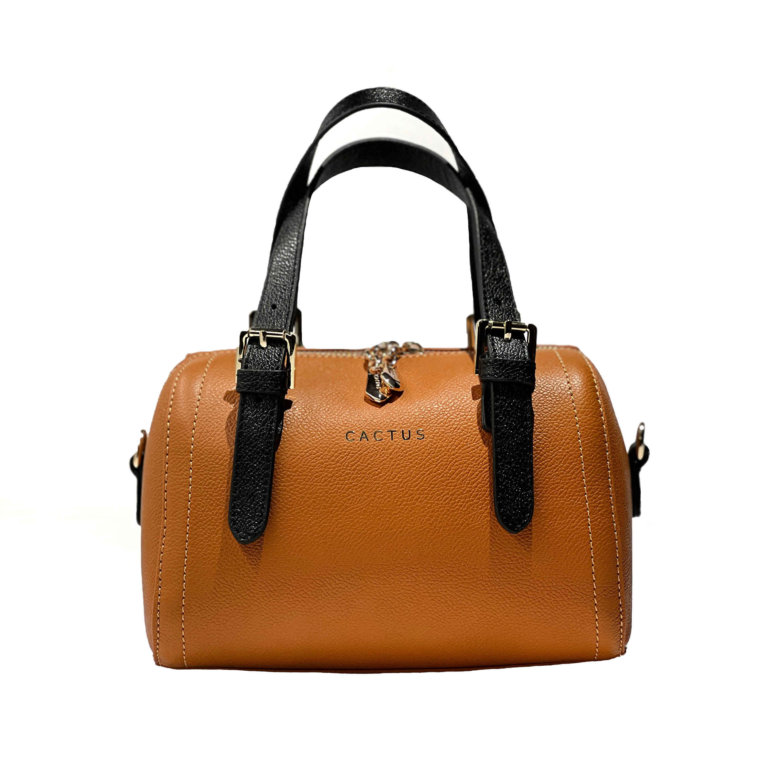 Bauletto Leder Handtasche - Mit Doppelgriffen Klassischer Stil