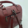 Leder Bauletto Handtasche - Mit Doppeltem Taschen-Design für Frauen