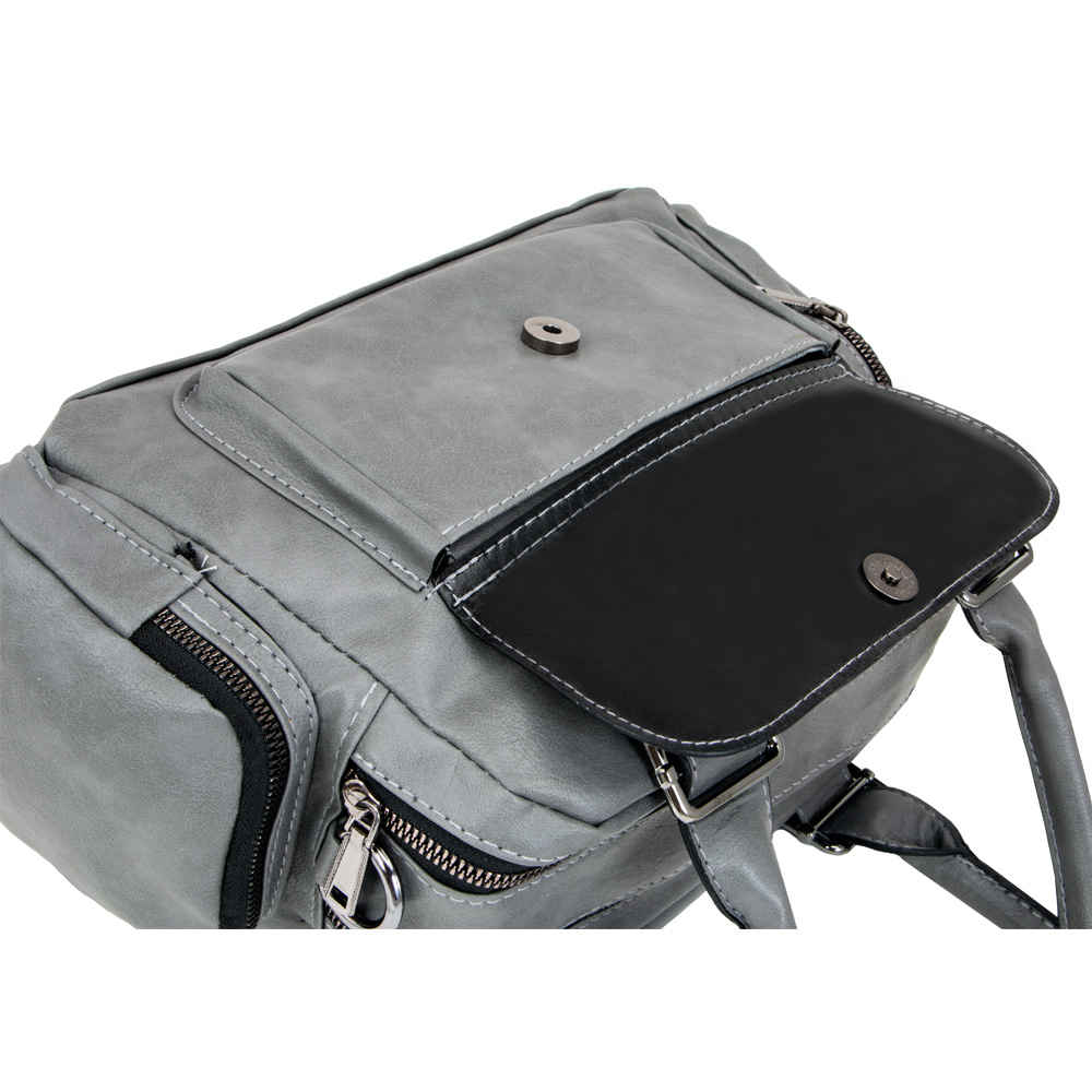 Kunstleder Bauletto Handtasche – Mit Topgriff & Langem Trageriemen