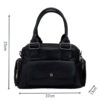 Kunstleder Bauletto Handtasche - Mit Topgriff & Langem Trageriemen