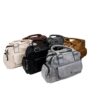 Kunstleder Bauletto Handtasche - Mit Topgriff & Langem Trageriemen