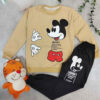 Jungen Sweatshirt & Hose Set mit Mickey Mouse Design