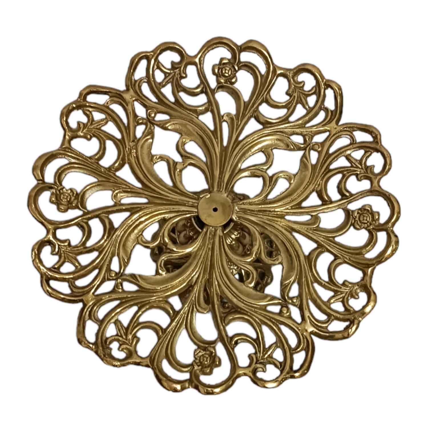 Messing Servierständer Traditionelles florales Design für Süßigkeiten