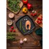 Quadratische Gusseiserne Grill-Bratpfanne für Camping & Outdoor – 26 cm