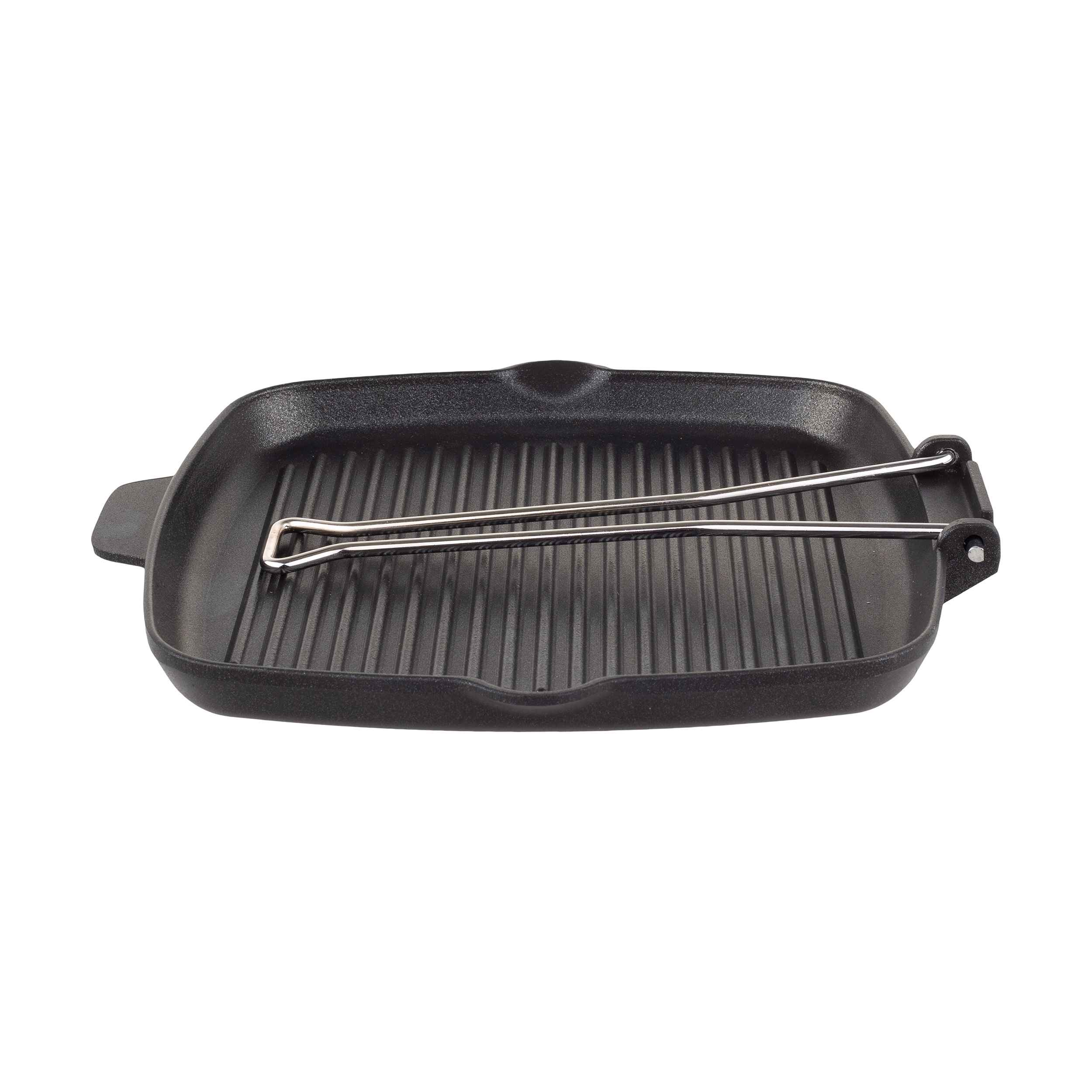Quadratische Gusseiserne Grill-Bratpfanne für Camping & Outdoor – 26 cm