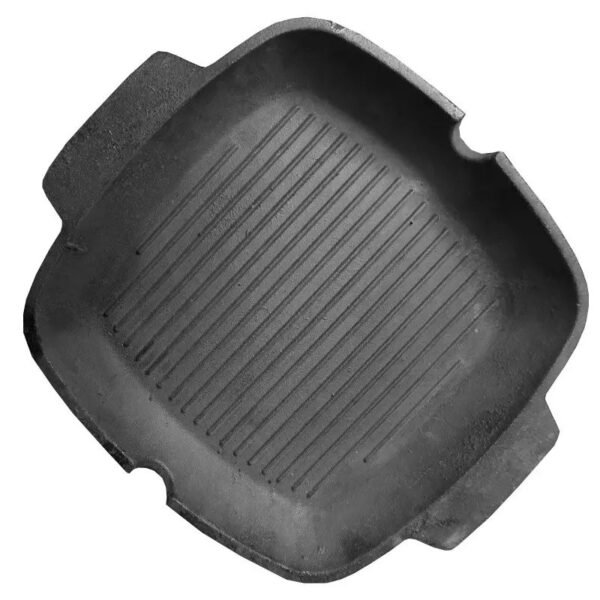 Gusseiserne Grill-Bratpfanne für Camping & Outdoor-Kochen – 33 cm