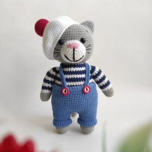 Handgemachtes Amigurumi Katze Kuscheltier – Handgefertigt | Hübsch und Niedlich