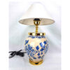 Keramik-Vase Tischlampe mit Stoff-Lampenschirm für eine Gemütliche Atmosphäre