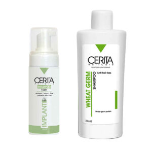 Cerita Implantat Schaum & Weizenkeim Shampoo Packung – Effektive Behandlung gegen Haarausfall