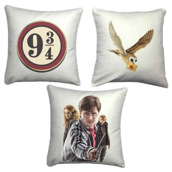 Harry Potter inspiriertes Design-Kissen-Set – 3er-Set