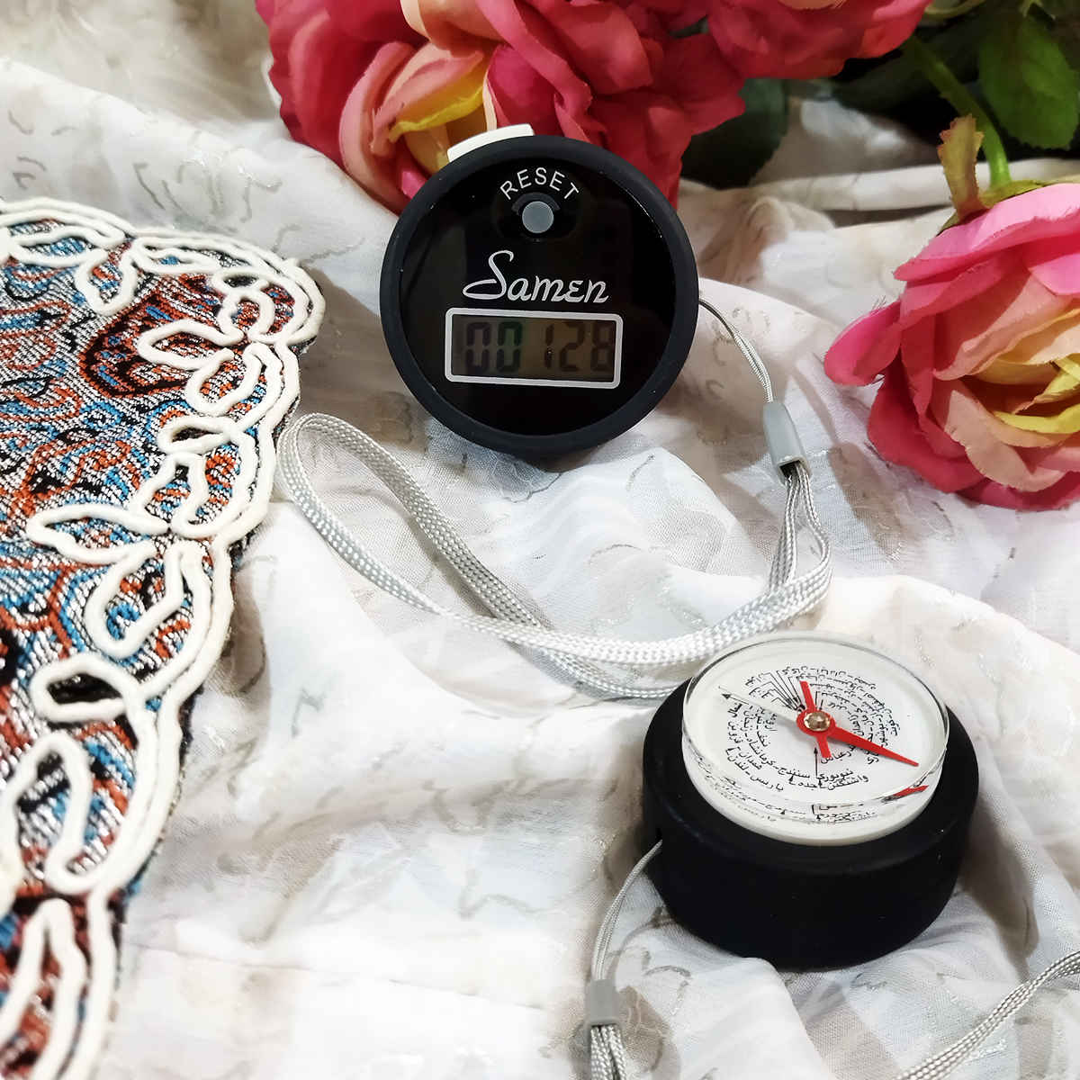 Digitaler Tasbih-Zähler mit Qibla Finder (2x)