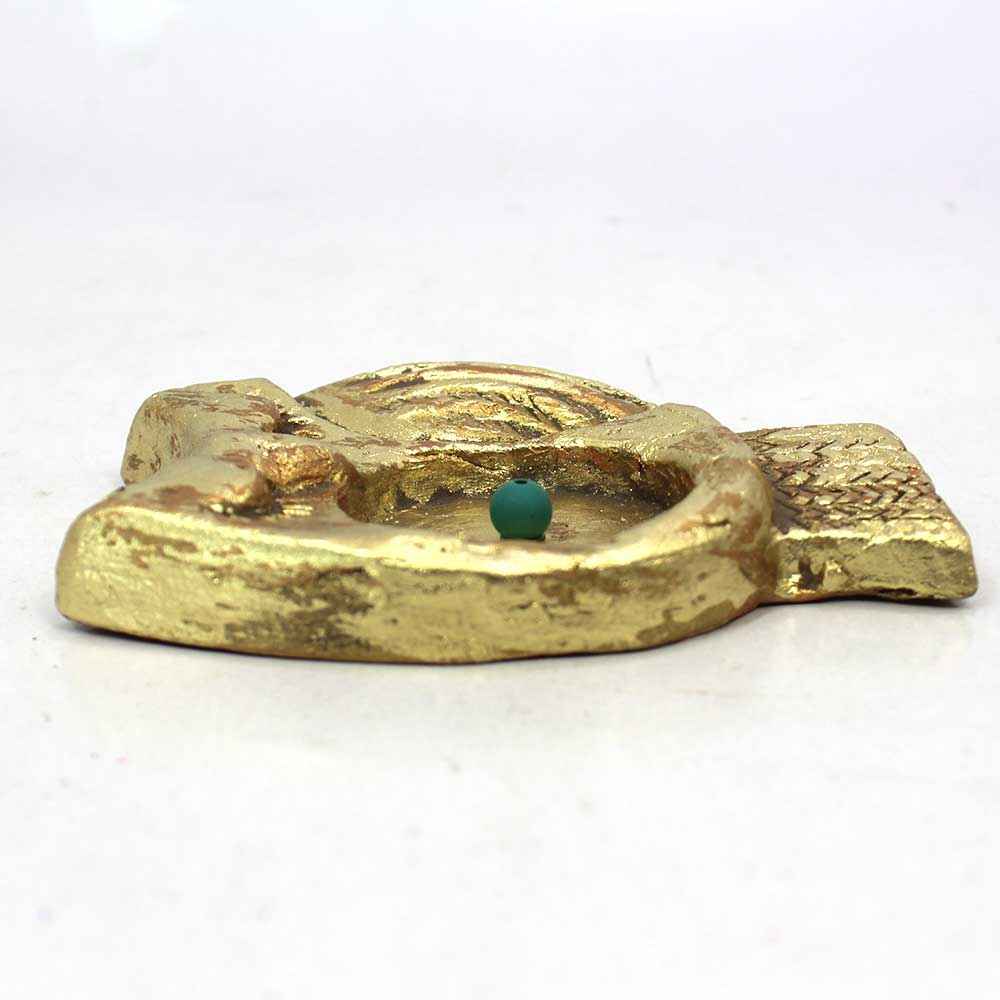 Handgefertigter Keramik-Räucherstäbchenhalter – Eulen Design