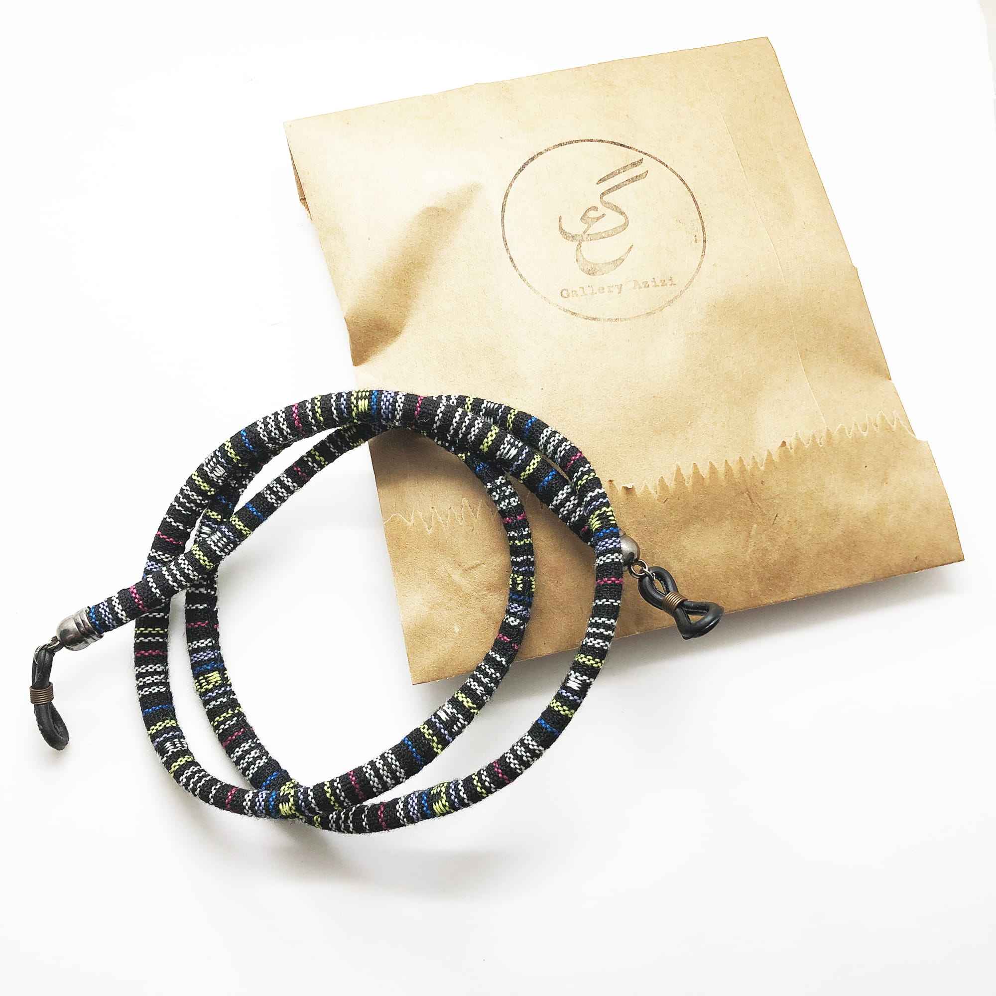 Brillenband – Schwarzes Streifen-Design