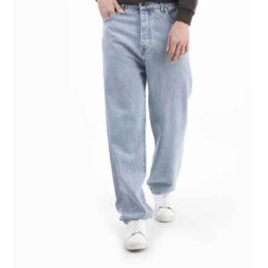 Vollständig lange Jeans, gerade entspannte Passform für Männer