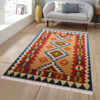 Authentischer Persischer Woll Kelim Teppich traditionell handgewebt in Tabriz Medaillon