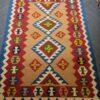 Authentischer Persischer Woll Kelim Teppich traditionell handgewebt in Tabriz Medaillon