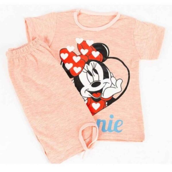 Mädchen T-Shirt & Shorts Set mit Minnie Mouse Design