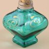 Glas-Petroleumlampe mit Vintage-Blumendesign