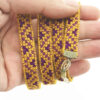 Brillenband – Baluchi-Stickerei in Gelb & Lila