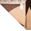 Persischer Gabbeh-Wollteppich handgewebt in Fars geometrisch braun