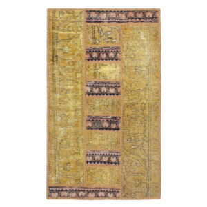 Vintage Persischer handgeknüpfter Patchwork-Teppich Hadis