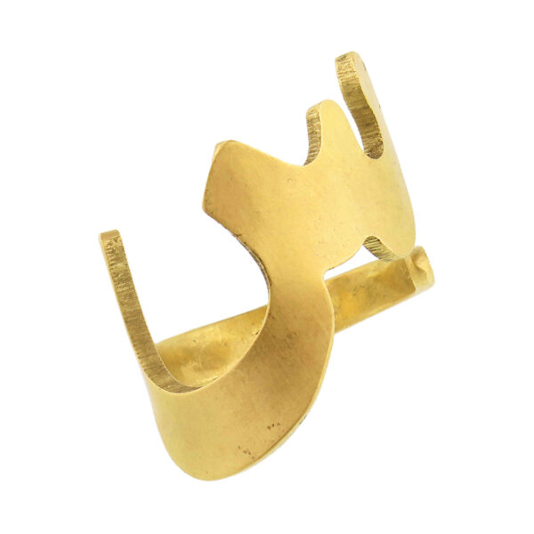 Persischer Messing Siegelring für Damen mit Buchstaben-Design