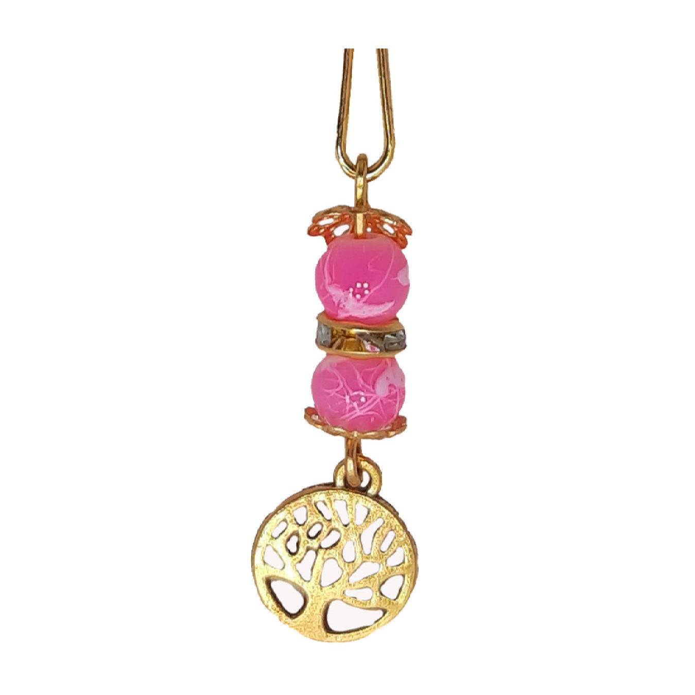 U-Hijab-Clips ohne Verhaken für muslimische Frauen mit Baum-Design (4 Stück)