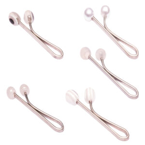 U-Hijab-Clips ohne Verhaken für muslimische Frauen mit Kunstperlen (5 Stück)