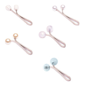 U-Hijab-Clip-Set für muslimische Frauen Kopftuch mit Perlen (5 Stück)