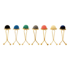 U-Hijab-Clip-Set für muslimische Frauen mit Blumen-Design (7 Stück)