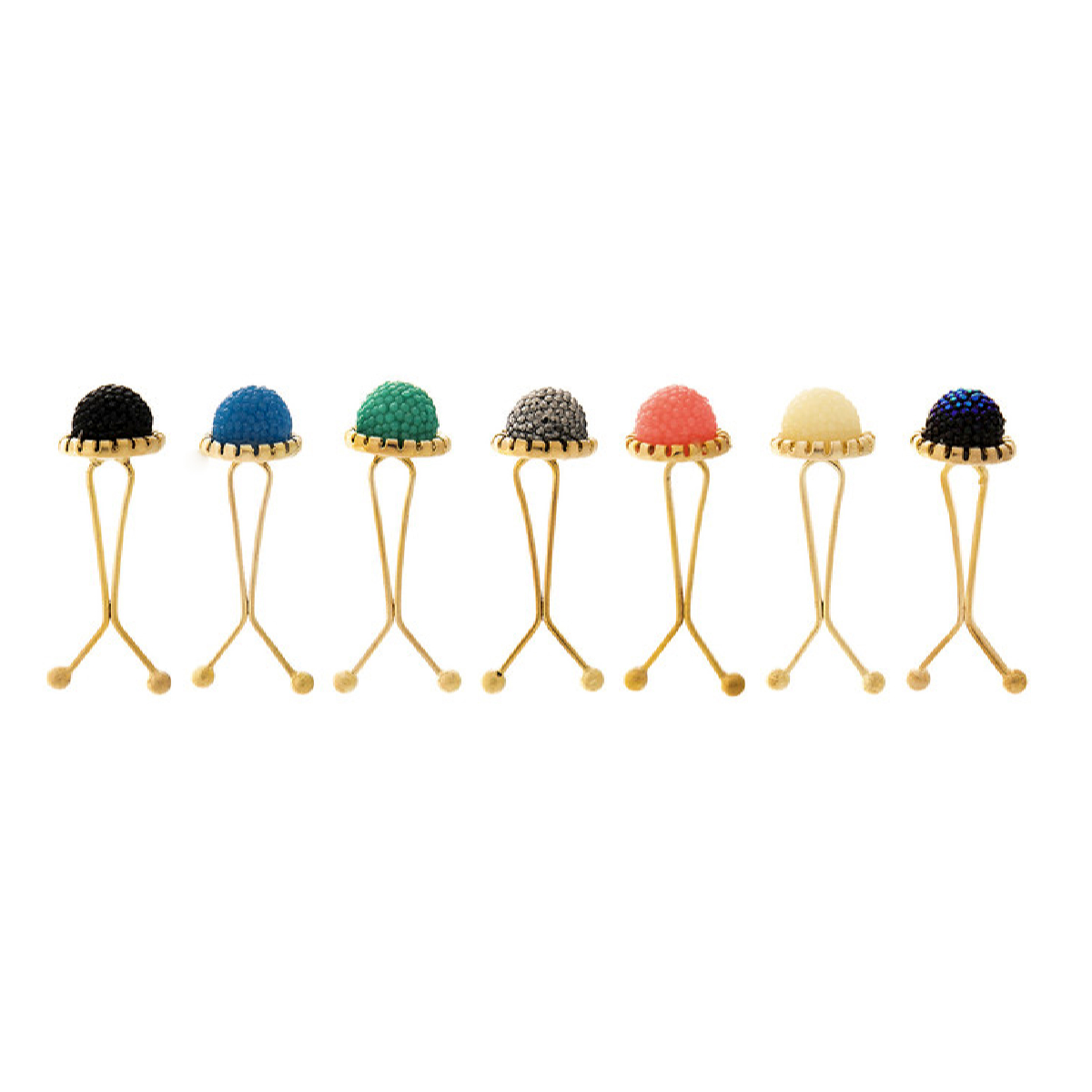 U-Hijab-Clip-Set für muslimische Frauen mit Blumen-Design (7 Stück)