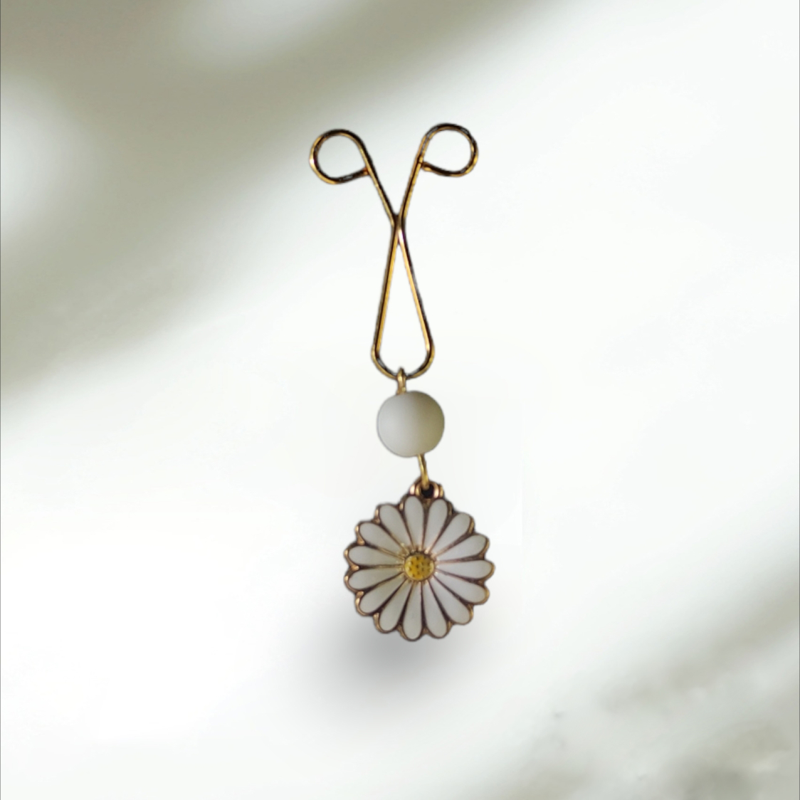 U-Hijab-Clips für muslimische Frauen mit Kamillen-Anhänger (6 Stück)