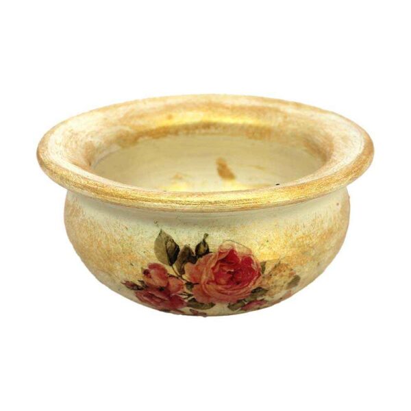 Handgefertigter Keramik-Räucherstäbchenhalter – Blumen Design