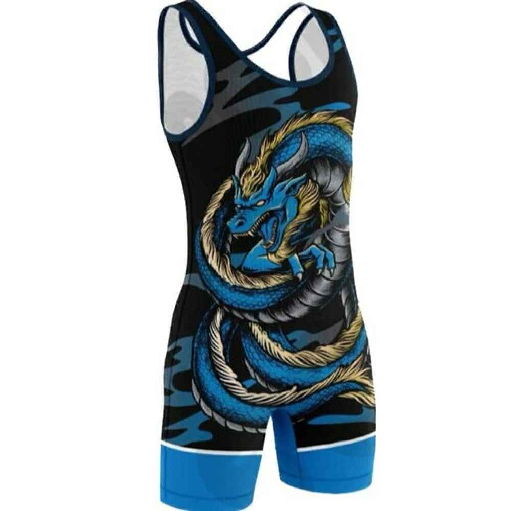 Iranisches Herren Freistilsinglet ohne Ärmel Modell Dragon