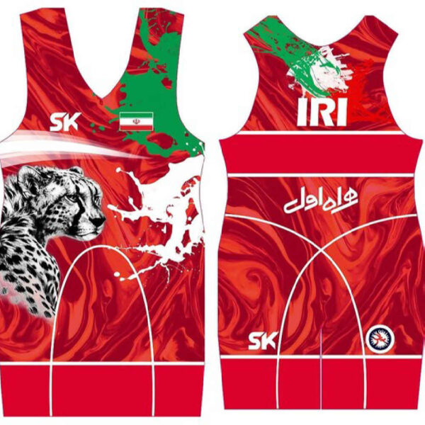 Iranisches Herren Freistilsinglet ohne Ärmel Modell Palangi
