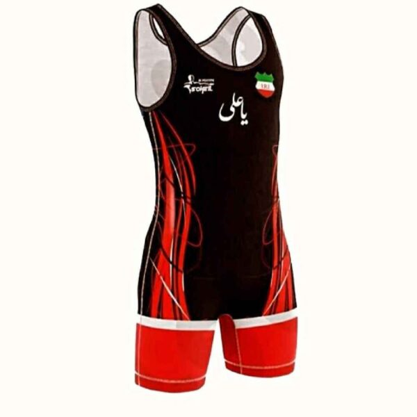 Iranisches Herren Freistilsinglet ohne Ärmel Modell Ya Ali
