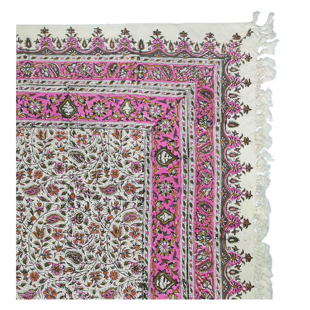 Iranisches Tischtuch: Isfahans traditionelle Kalamkari Blockdruck Artemis II