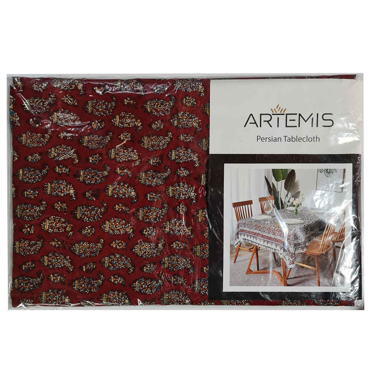 Iranisches Tischtuch: Isfahans traditionelle Kalamkari Blockdruck Artmis