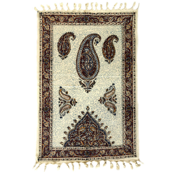 Iranisches Tischtuch: Isfahans traditionelle Kalamkari Blockdruck Atrin